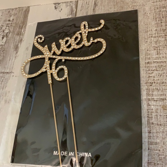 Other - Sweet Sixteen Rhinestone Cake Topper